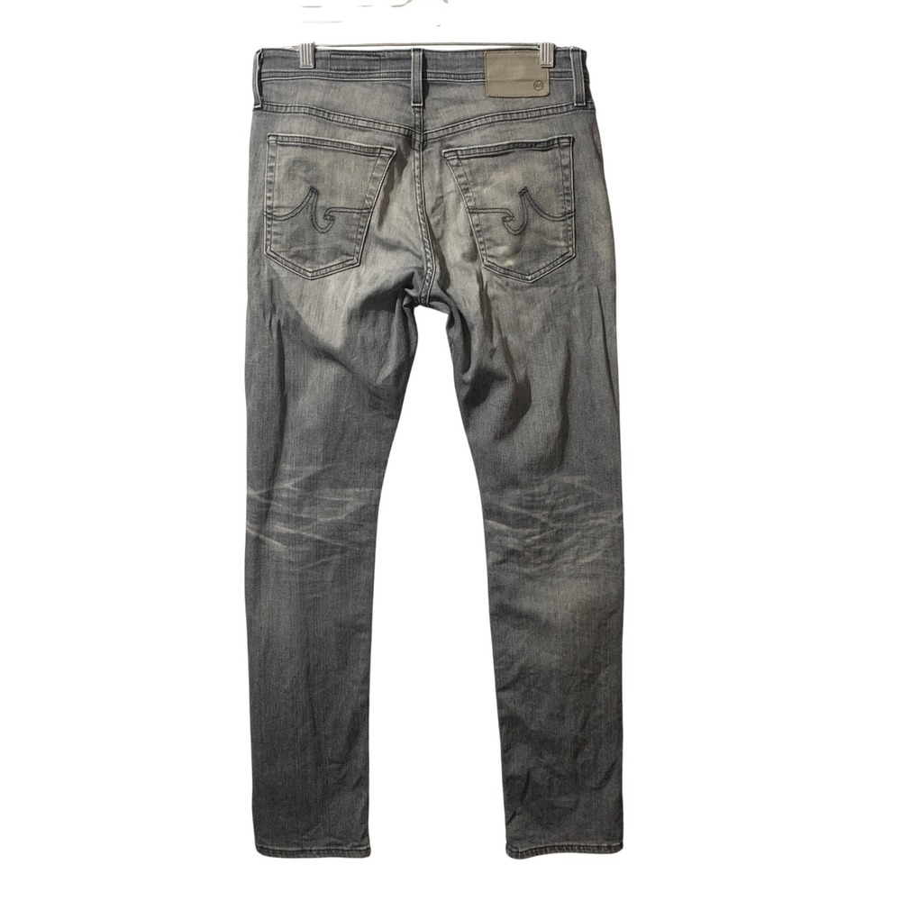 Adriano Goldschmied AG ED The Everett Slim Straight Grey Jeans 30x32.5 Mens - Picture 4 of 16